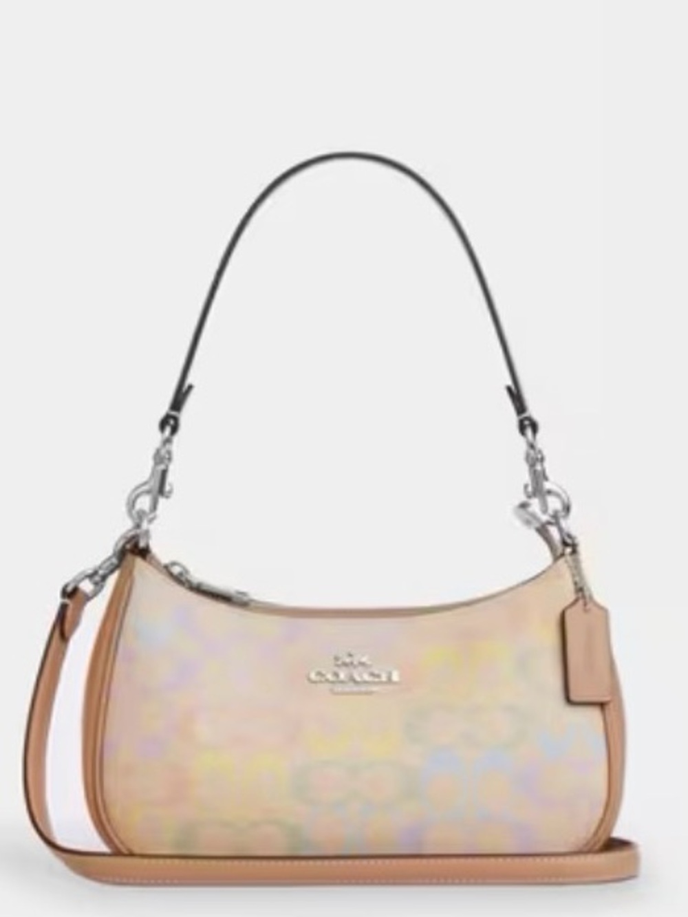 ✨ NWT Coach Teri Shoulder Bag in Rainbow Signature Canvas 🌈